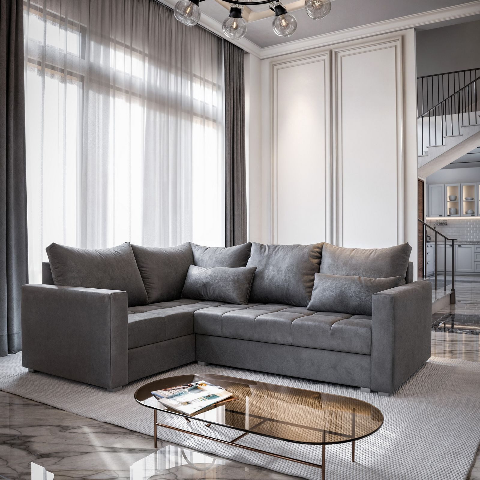 Masseno Ecksofa LIRENO mit Schlaffunktion L-Form, günstig online kaufen