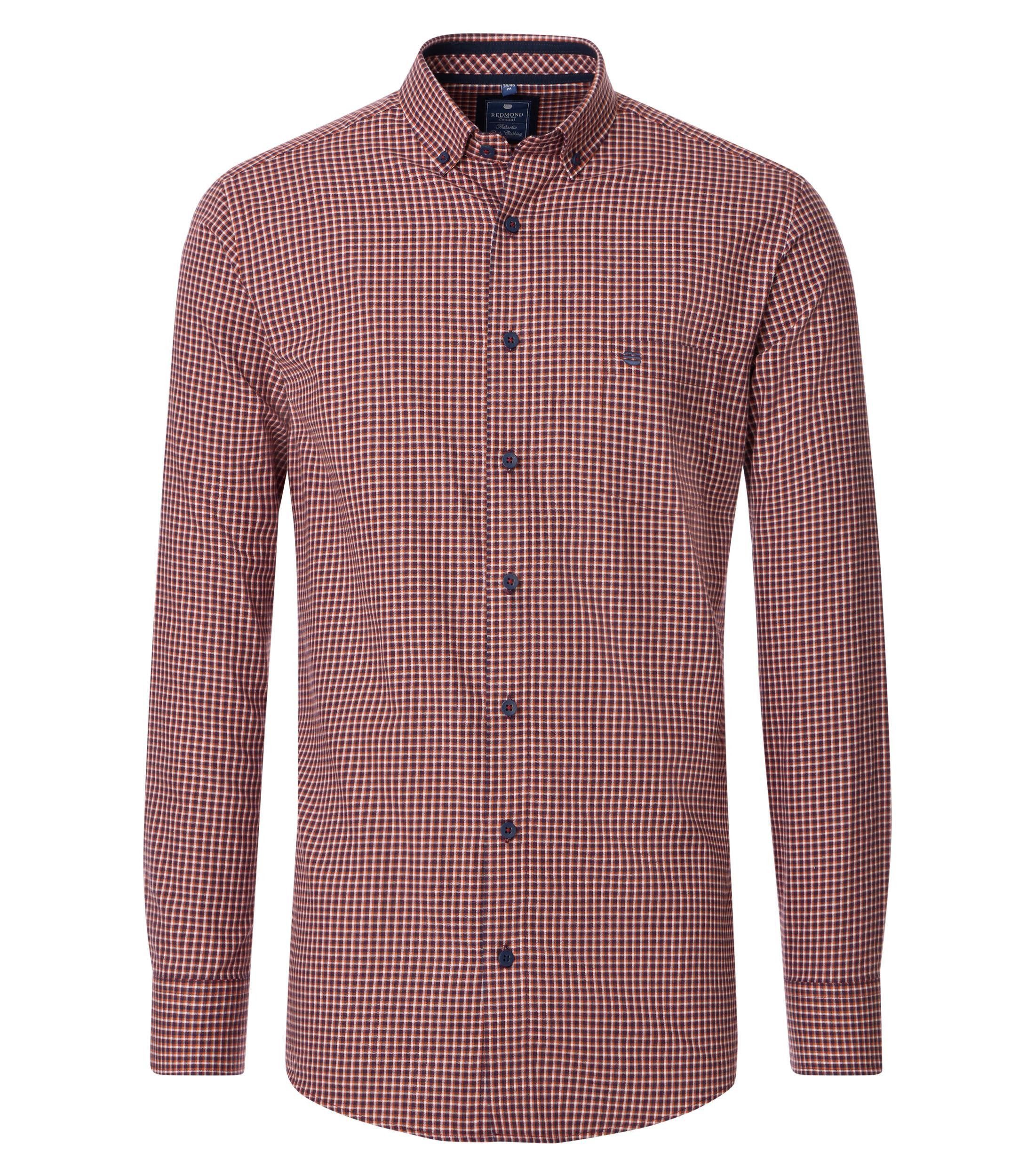 Langarmhemd kariert Comfort Fit