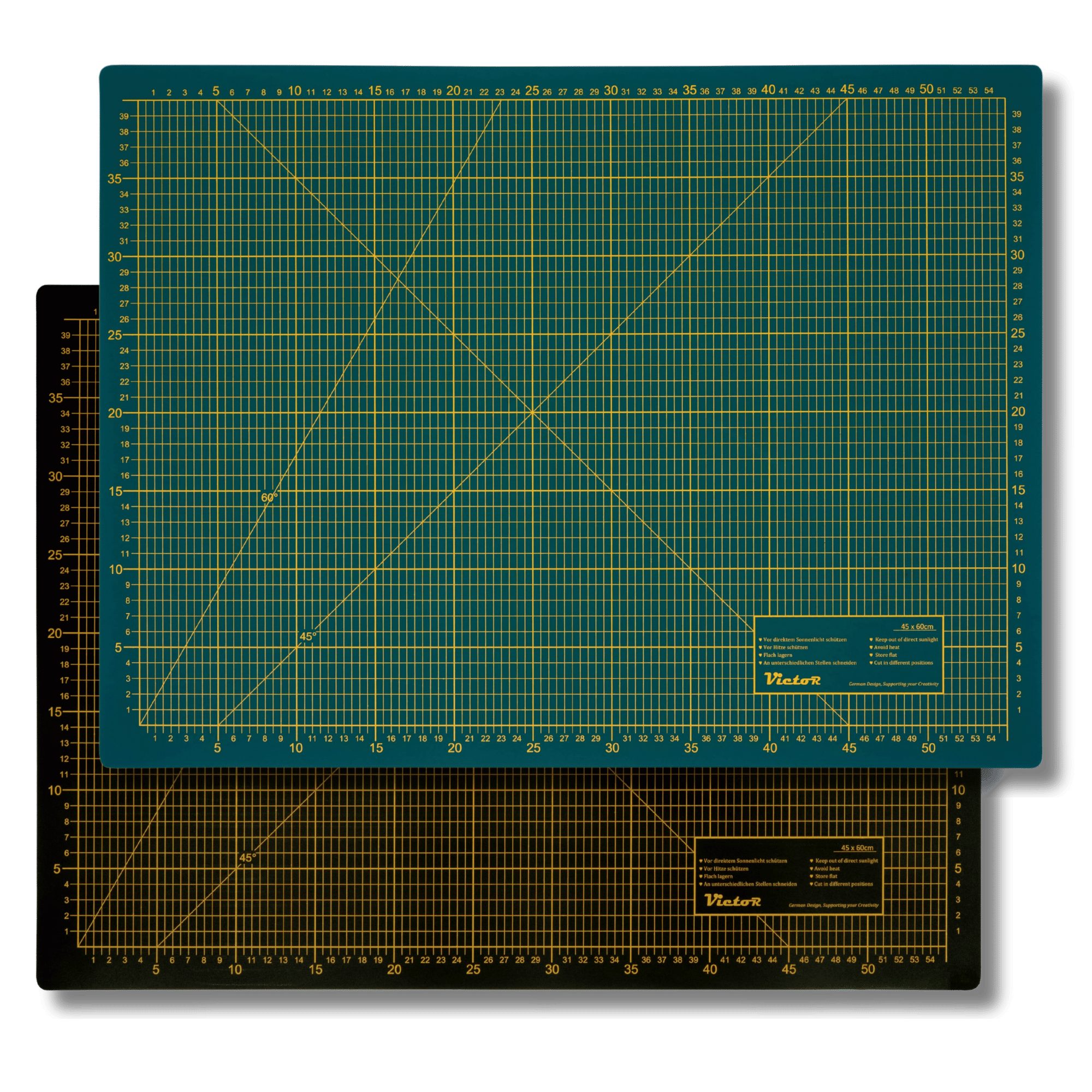 Victor (Zenith) Schneideunterlage Schneidematte 3-lagig, selbstheilend, rutschsicherer Oberfläche und beidseitgen Rasterdruck