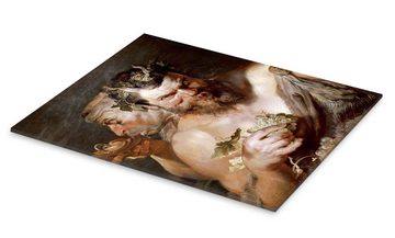 Posterlounge Acrylglasbild Peter Paul Rubens, Zwei Satyre, Malerei