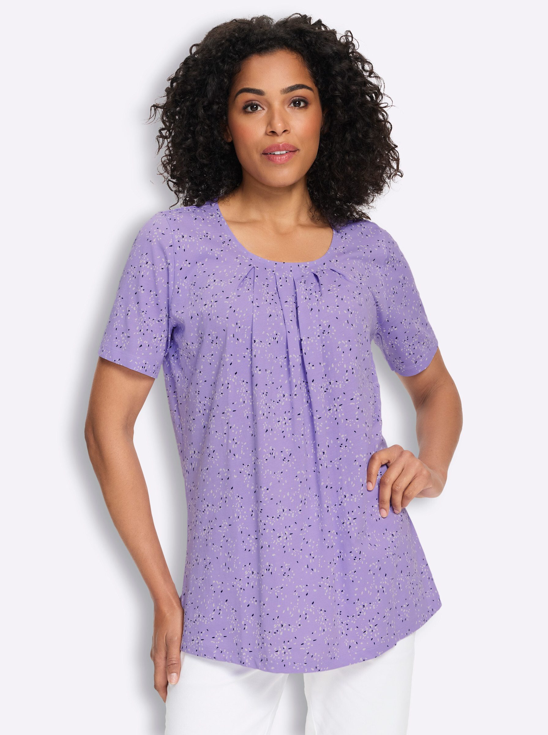 T-Shirt Longshirt Kurzarm