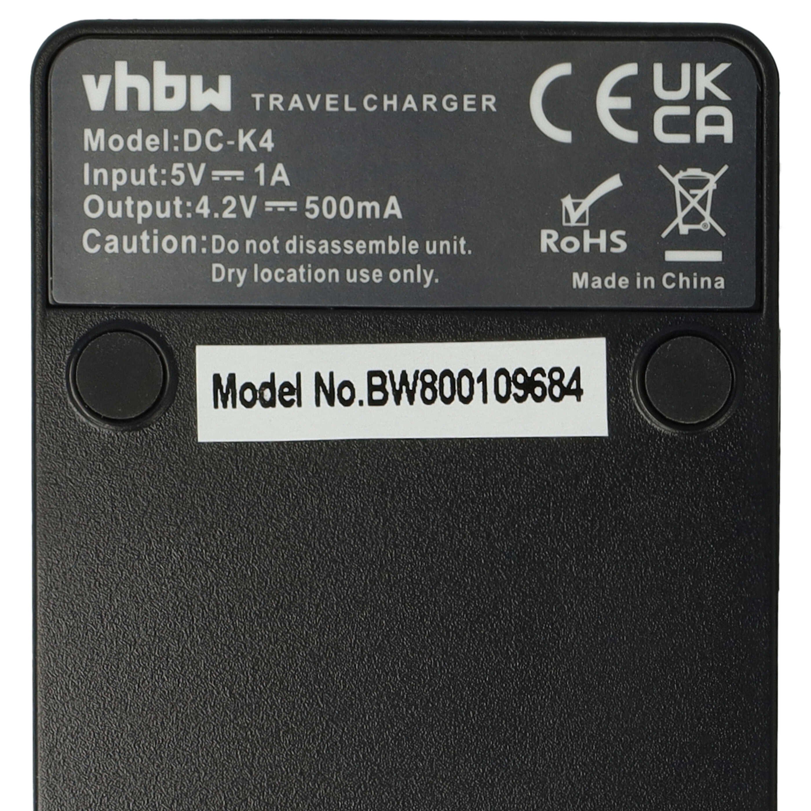 vhbw passend für Nikon Coolpix S9500, S9400, W300, S9700, S9900, S9600 Digi Kamera-Ladegerät (Ladestation zum Laden eines Akkus an jeder USB-Buchse z.B. am PC) – Bild 5 von 5