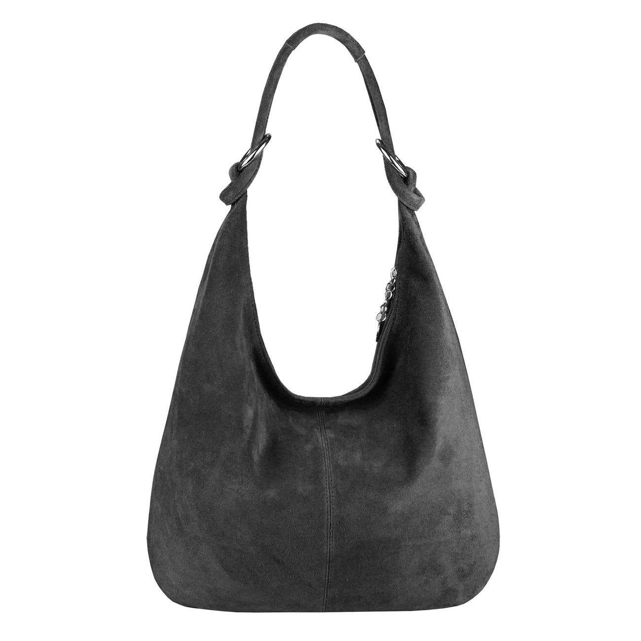 ITALYSHOP24 Schultertasche Made in Italy Damen Leder Tasche Schultertasche, ein Leichtgewicht, als Handtasche, Henkeltasche tragbar