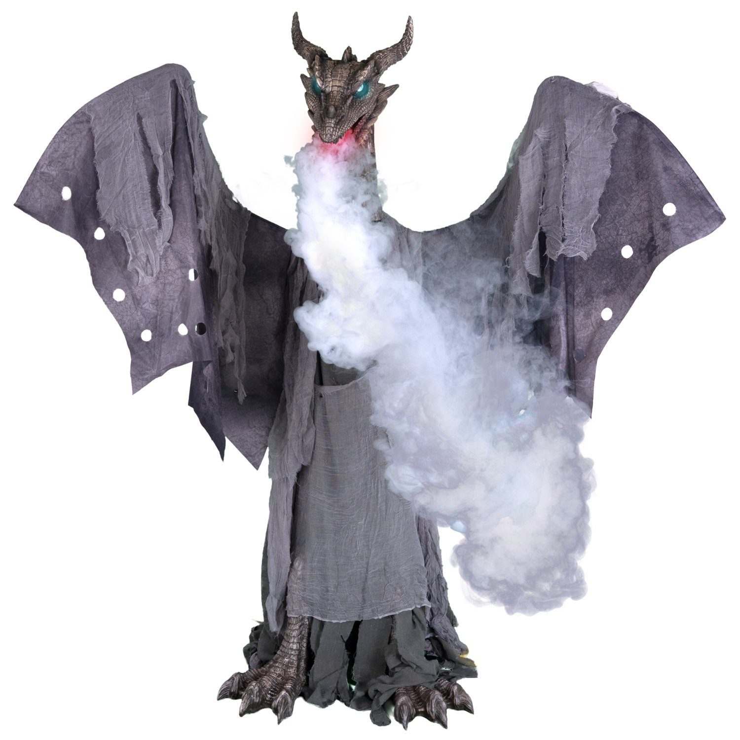 Funny Fashion Dekoobjekt Drache mit Licht, Bewegung und Ton - 187 cm, Hall – Bild 3 von 5