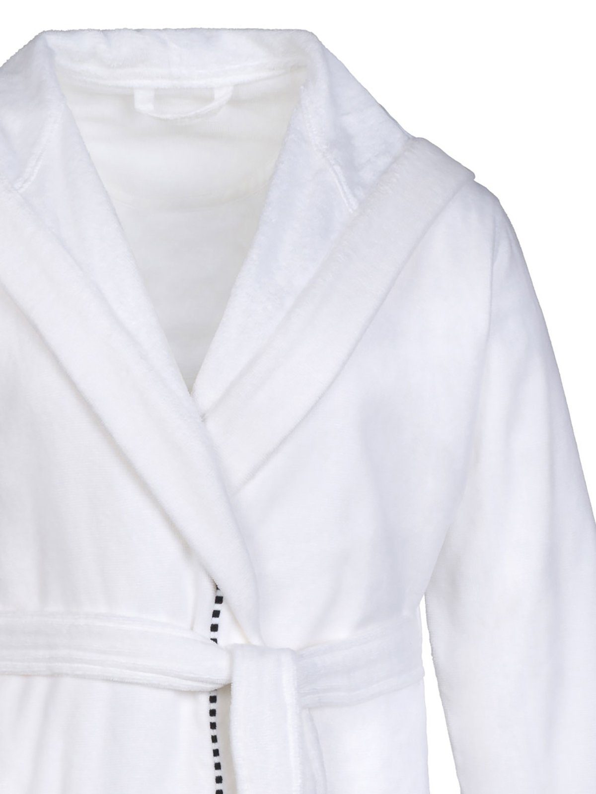 Esprit Unisex-Bademantel Unisex Bademantel mit Kapuze BOX, Baumwolle, hohe Markenqualität