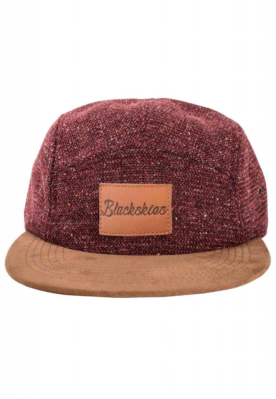 Blackskies Snapback Cap Obsidius 5-Panel Cap - Maroon-Braun