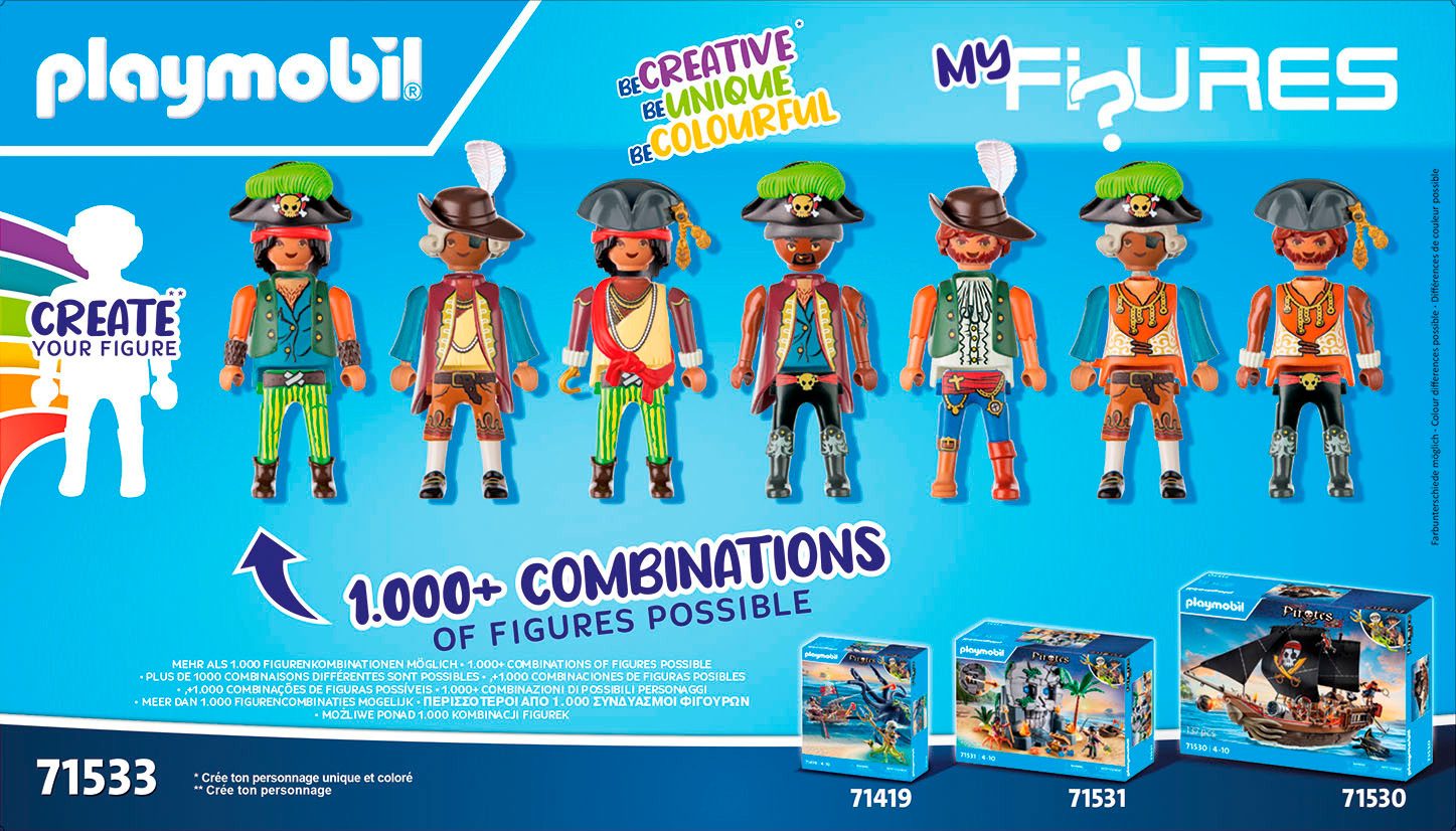 Playmobil® My Figures: Piraten (71533), Pirates Konstruktions-Spielset, (83 St), Made in Europe – Bild 4 von 5