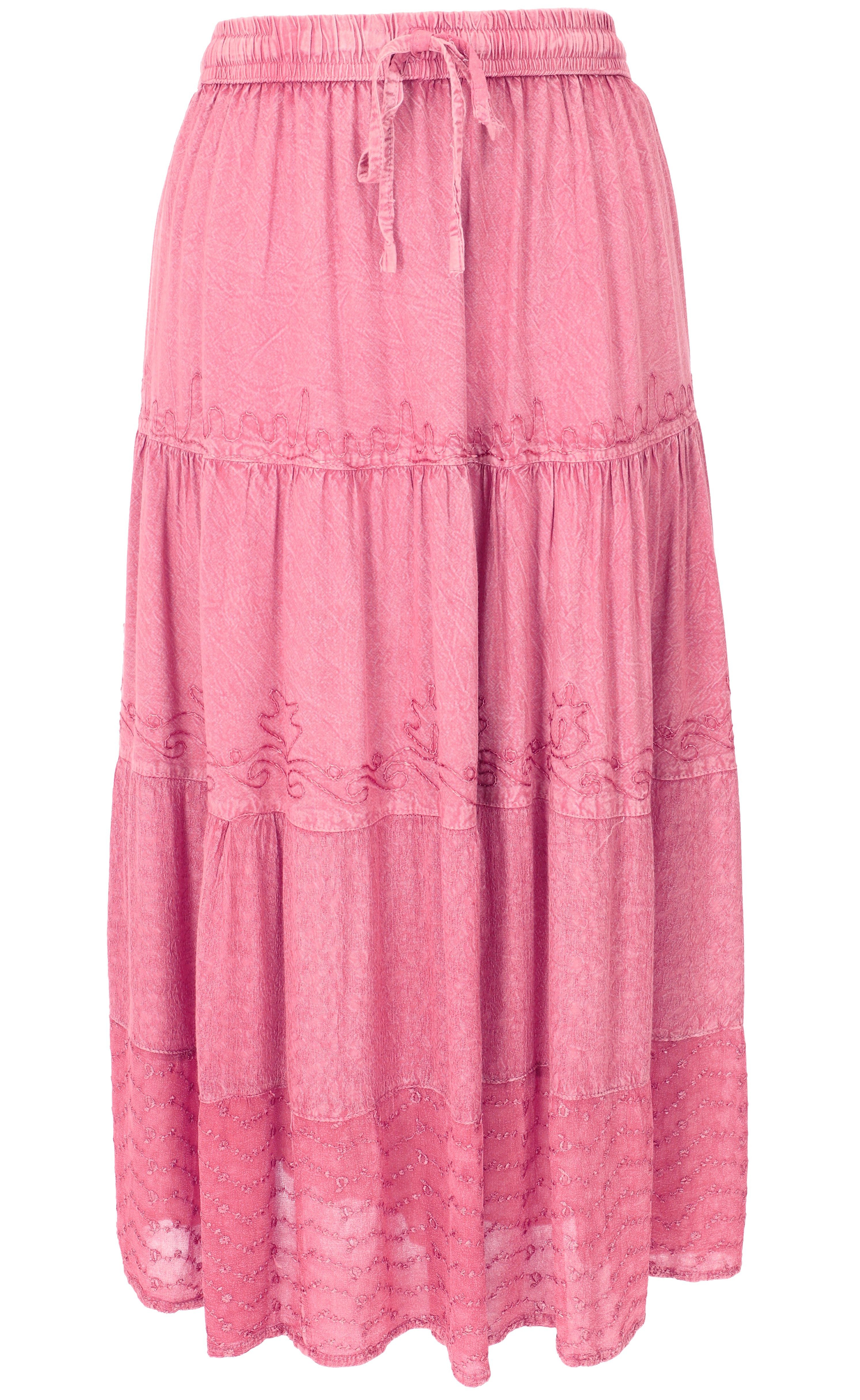 Guru-Shop Minirock Bestickter Boho Hippierock, indischer Maxirock,.. alternative Bekleidung – Bild 5 von 5