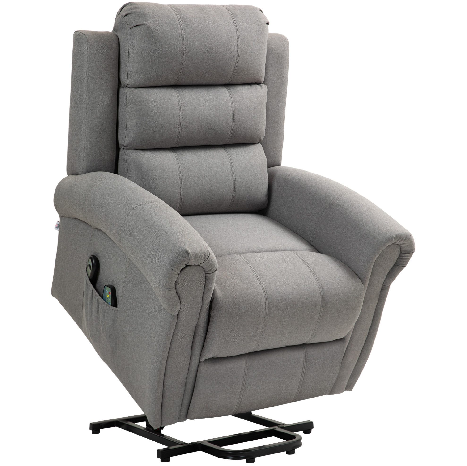 OKWISH Massagesessel Fernsehsessel mit elektrischer Aufstehhilfe und Relaxfunktion (Packung, 1-St., Relaxsessel für Wohnzimmer oder Schlafzimmer, elektrisch verstellbar), Massagesessel mit Heizfunktion und Taschenfederkern, komfortabel