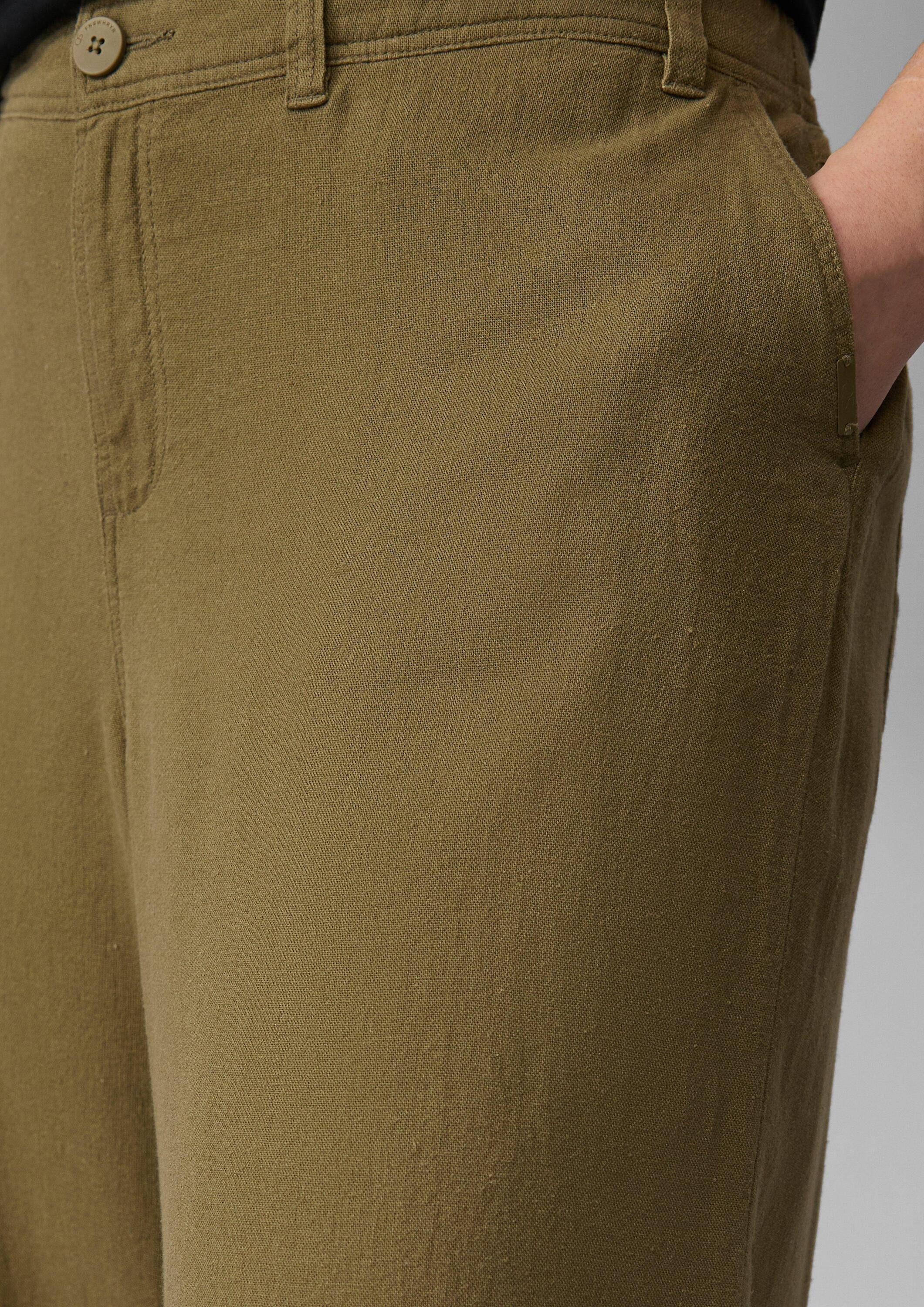 QS Culotte Hose Culotte aus Leinenmix