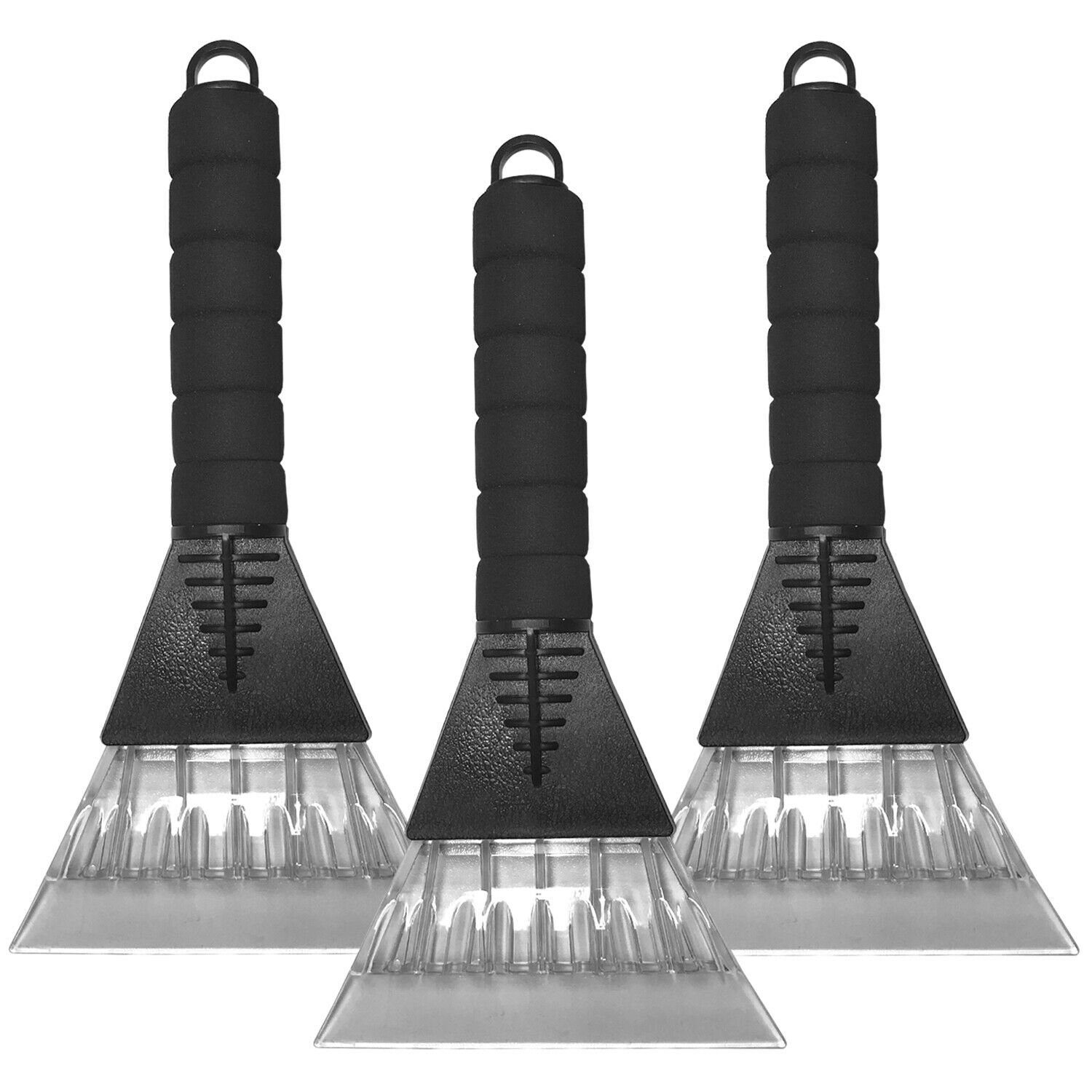 Osma Eiskratzer 3x Eiskratzer mit Softgriff Auto Griff Eisschaber Scheibenkratzer