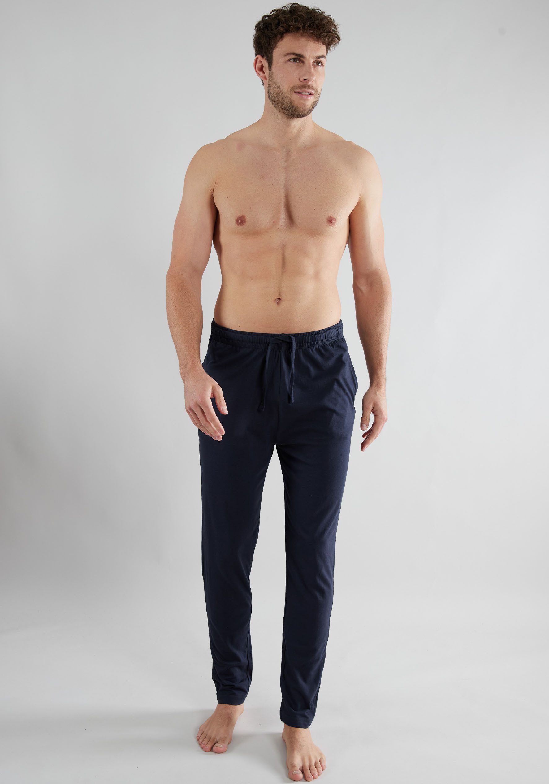 TOM TAILOR Pyjamahose Cansas Bindeband, Seitentaschen, schmaler Fit, bequem, weich, atmungsaktiv