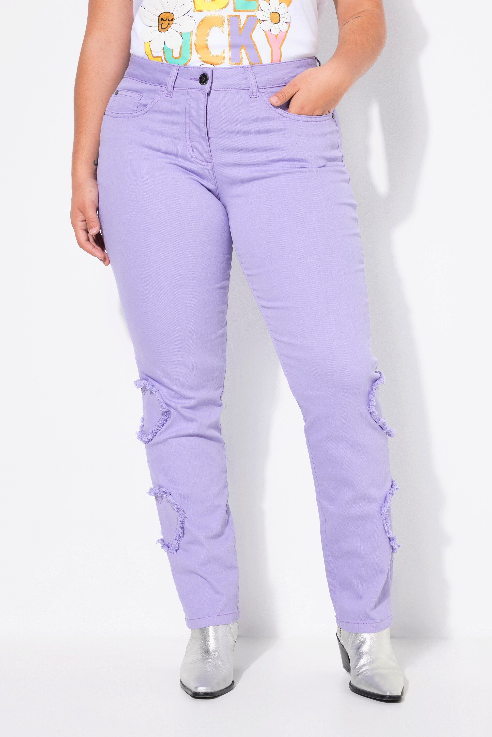 Angel of Style 5-Pocket-Jeans Jeans 5-Pocket Herz-CutOuts