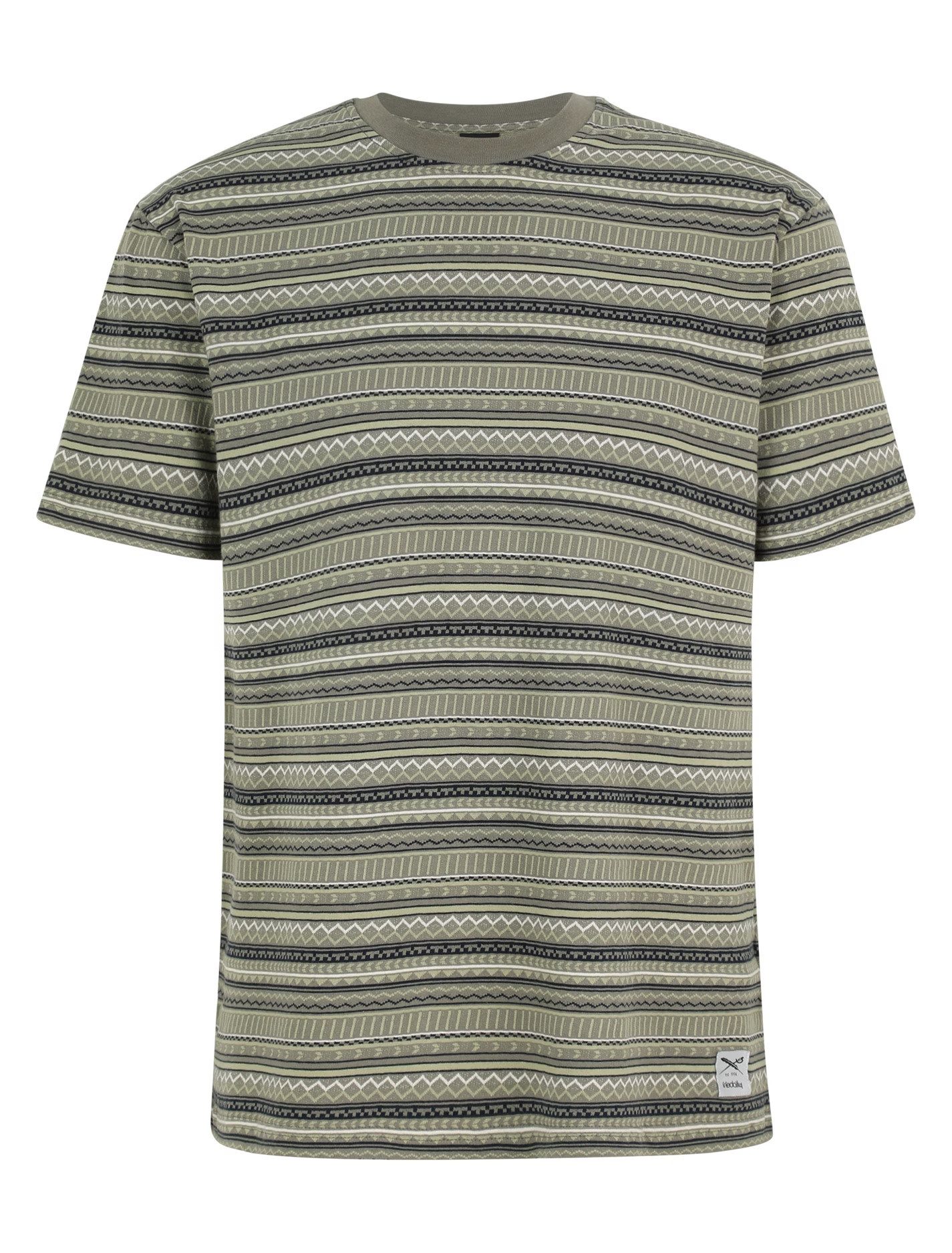 iriedaily Kurzarmshirt Chop Chop Tee - Herren T-Shirt - Baumwolle - gestreiftes Shirt mit Al