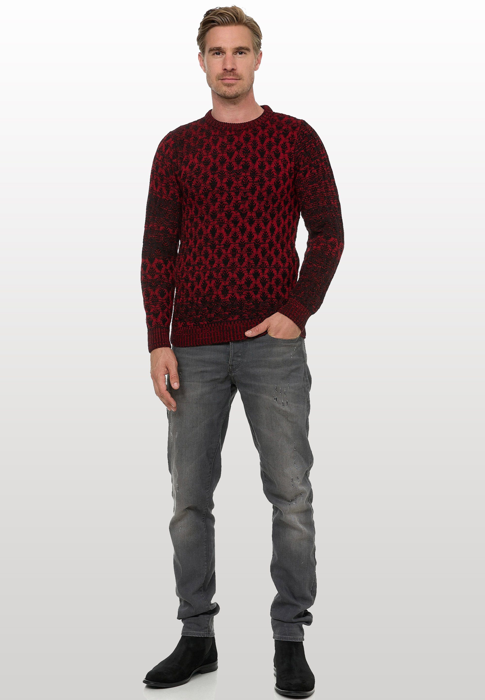 Rusty Neal Strickpullover, mit schönem Muster günstig online kaufen