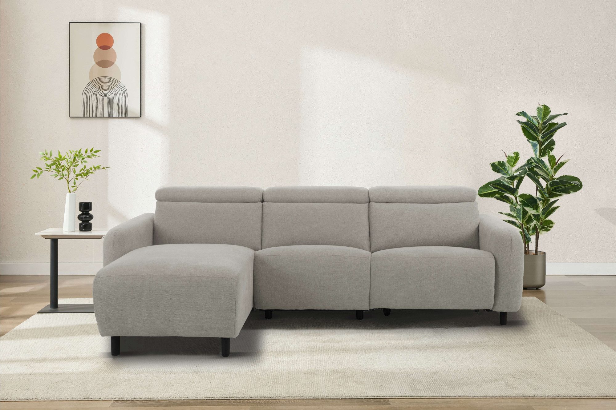 Home affaire Ecksofa SKAANE Struktur, L-Form, günstig online kaufen
