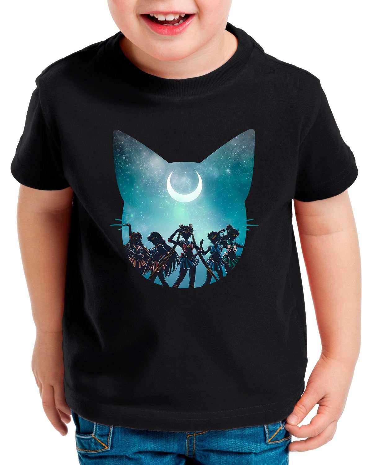 style3 Print-Shirt Kinder moon sailor anime T-Shirt crystal Scouts Sailor manga cosplay