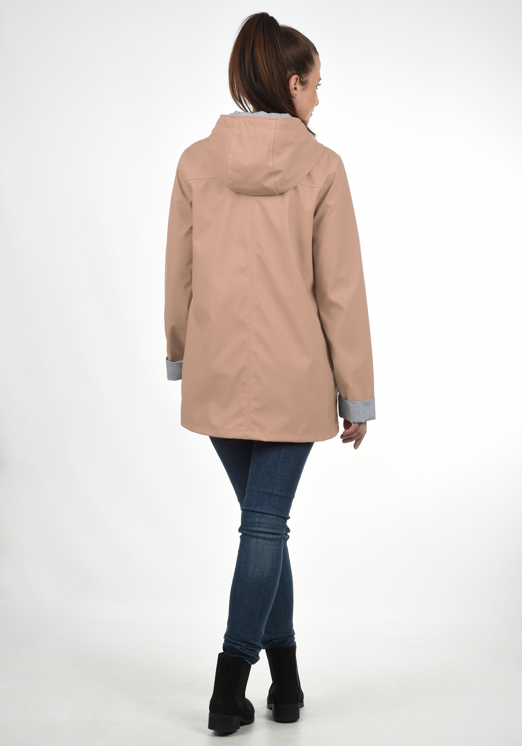 DESIRES aus (4203) Mahog. wetterfestem Übergangsjacke Material Rose Regenjacke Becky