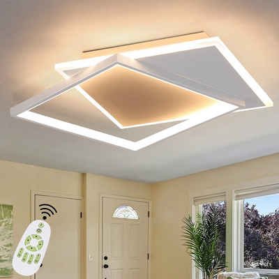 LED Deckenleuchte rund Küche warmweiß Beleuchtung Deckenlampe Büro Fernbedienung 