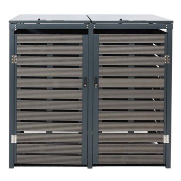 MCW Mülltonnenbox MCW-K14-XL, Deckel von oben zu öffnen für leichtes Befüllen