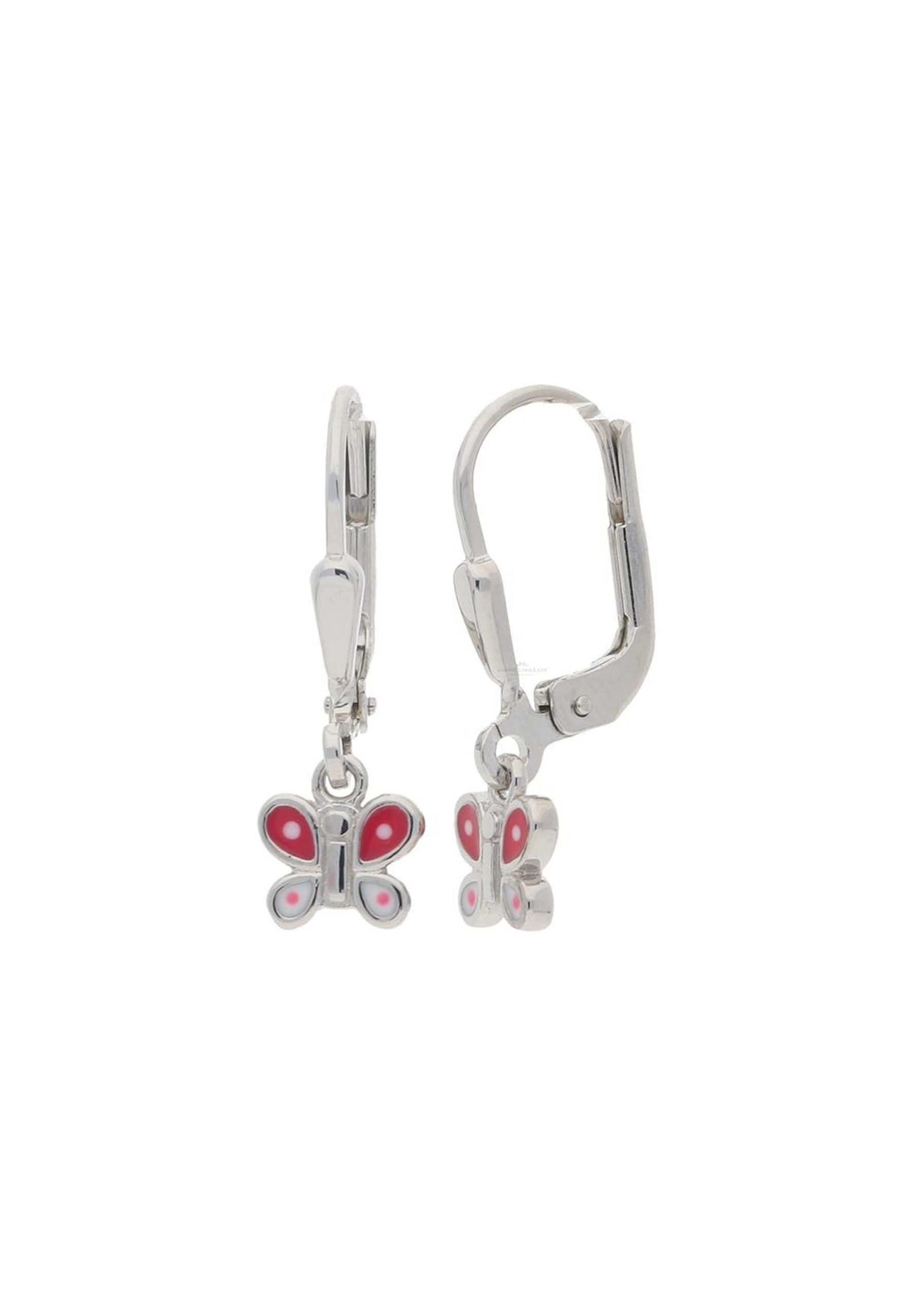 JuwelmaLux Paar Ohrhänger Ohrhänger Silber Schmetterling Kinderohrringe (2-tlg), Mädchen Ohrhänger Silber 925/000, inkl. Schmuckschachtel