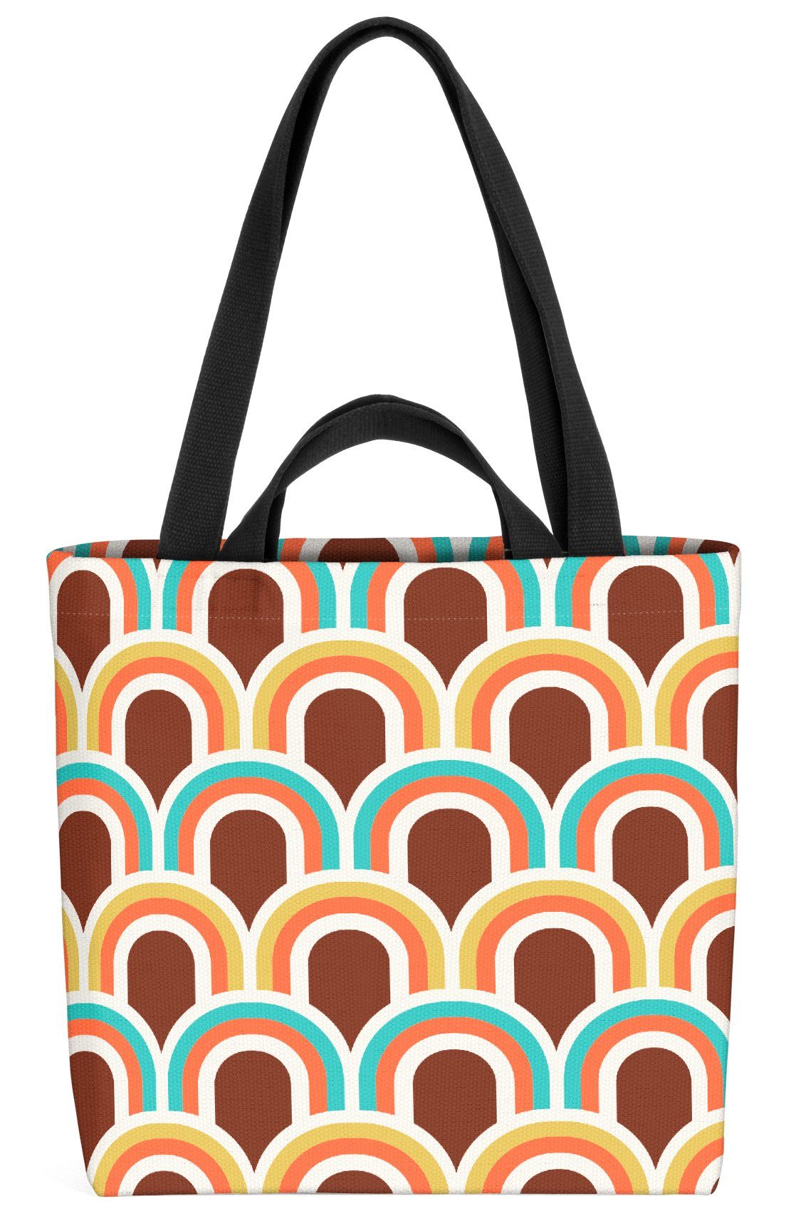 O Retro Grafik Henkeltasche Retro 50er 70er Vintage 60er VOID (1-tlg), Design Muster 60er Muster