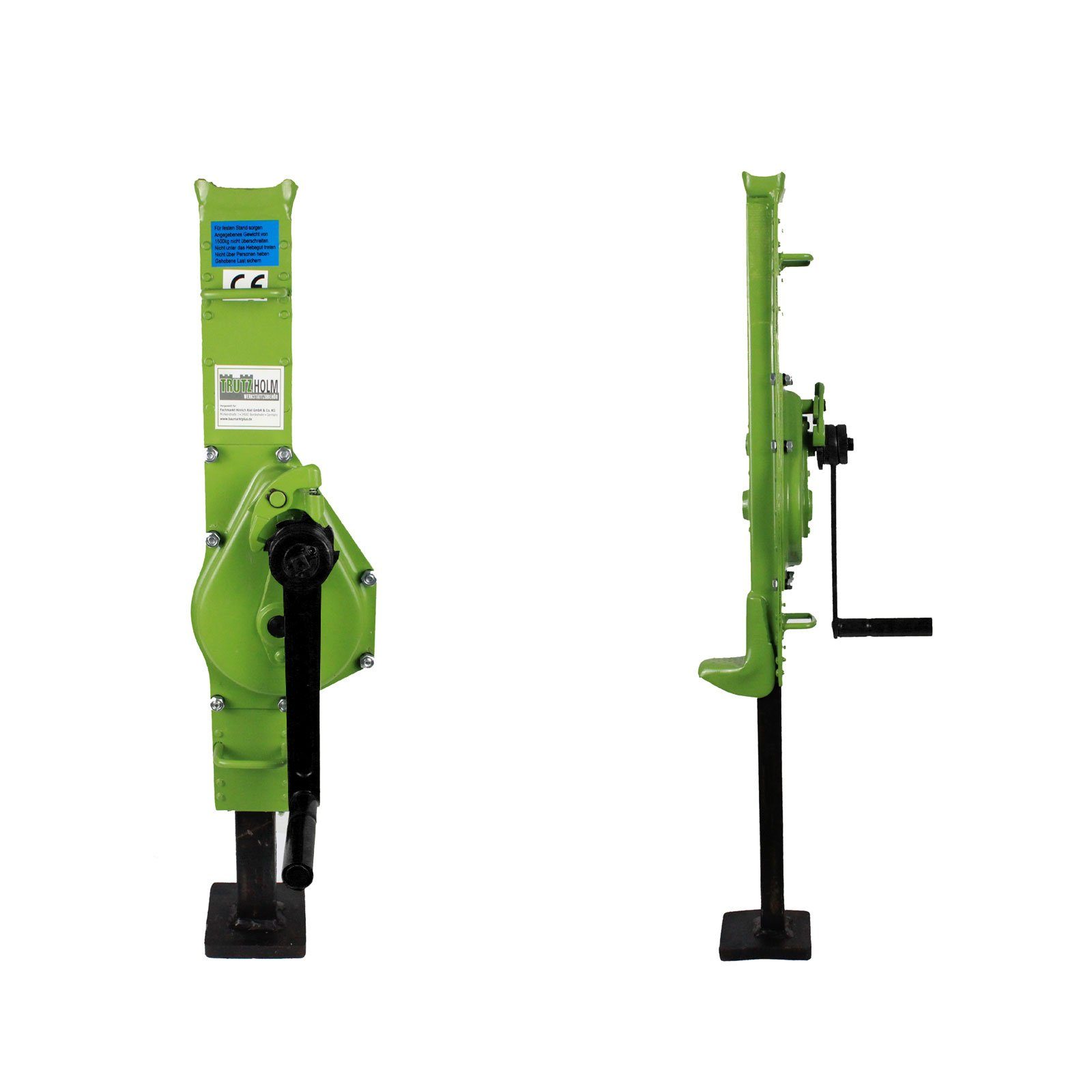 Winde Stockwinde Zahnstangenwinde 1500 kg 60-90 cm Höhe Hubwinde