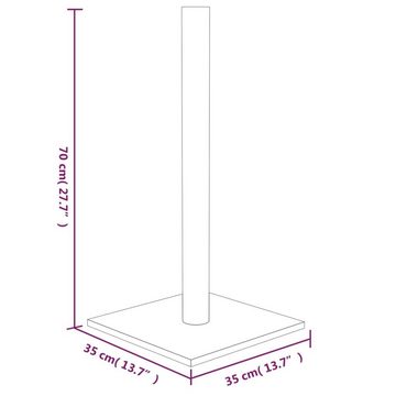 vidaXL Kratzbaum Kratzsäule Dunkelgrau 35x35x70 cm Katze Kratzbaum Spielplatz