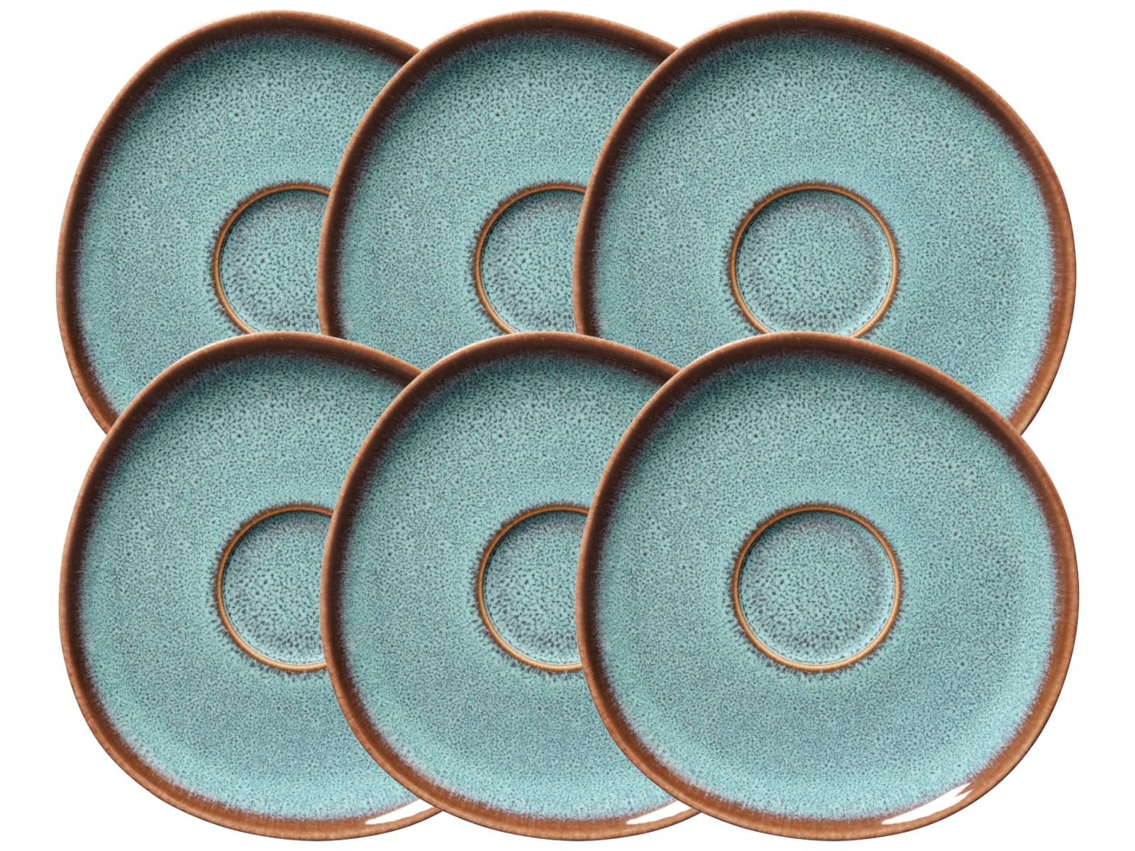 like. by Villeroy & Boch Geschirr-Set Lave glace Kaffeeuntertasse 15cm Set6, Steingut