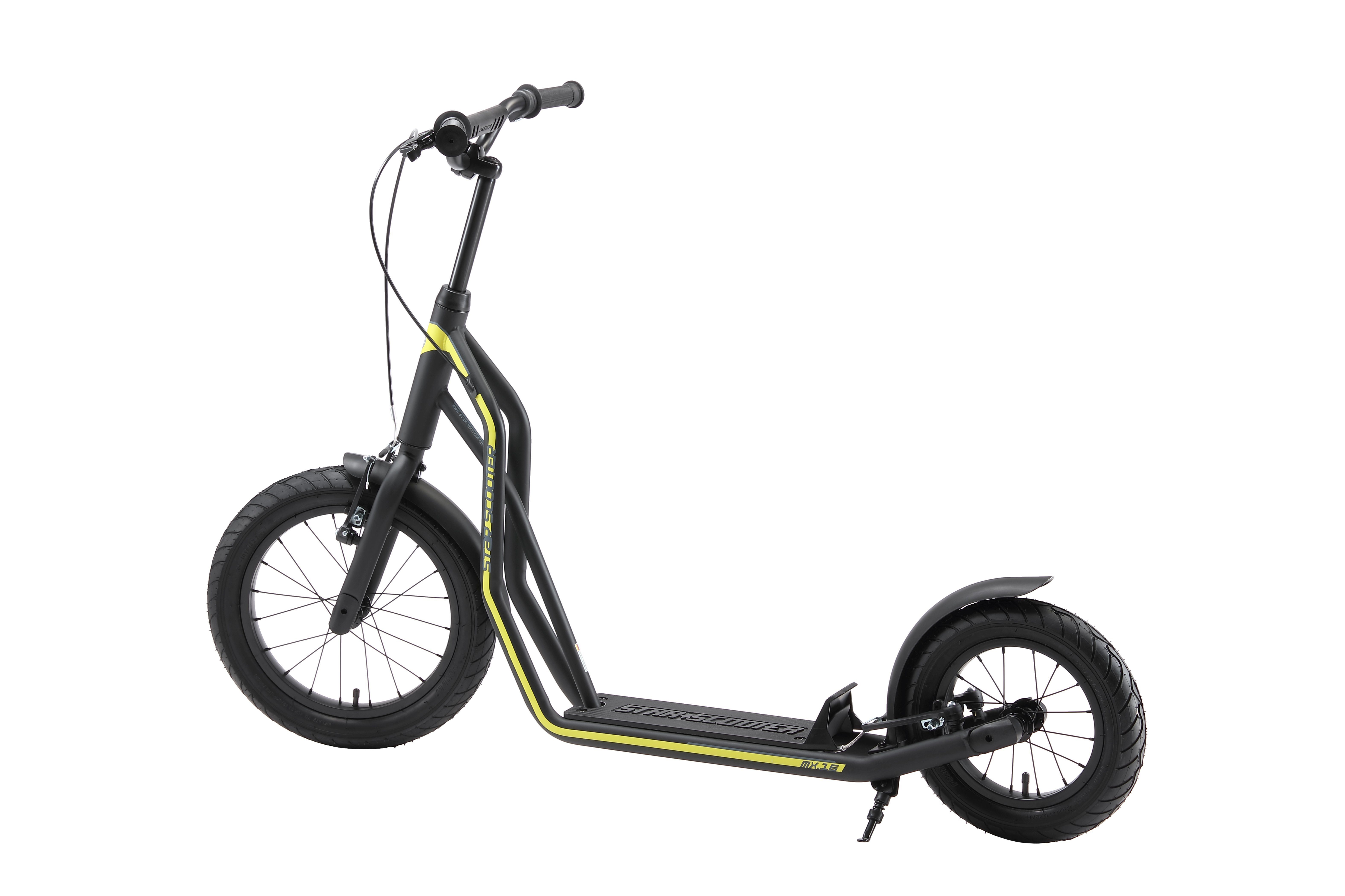 Star-Scooter Cityroller 16 Zoll, ab 8 Jahre, Kinder City Roller ab 140 cm, Jungen, Mädchen, Höhenverstellbar, Seitenständer