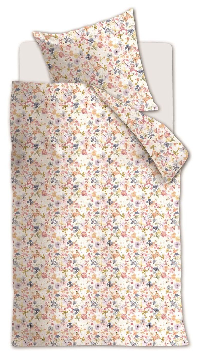Beddinghouse Bettwäsche Lots of flowers_Multi_DE_UV_135x200 1 Bettbezug, 1 Kissenbezug 135 x 2, 2 teilig, Bettbezug Kopfkissenbezug Set kuschelig weich hochwertig