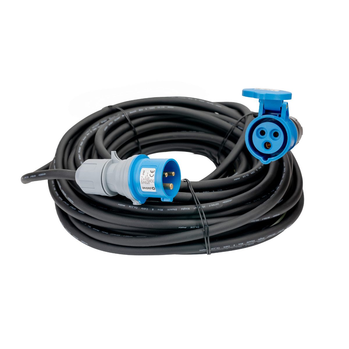 Platinet EV_GP5125 CEE-Adapterkabel CEE Stecker zu CEE Steckdose, 25 m CEE Verlängerungskabel für große Reichweite im Außenbereich