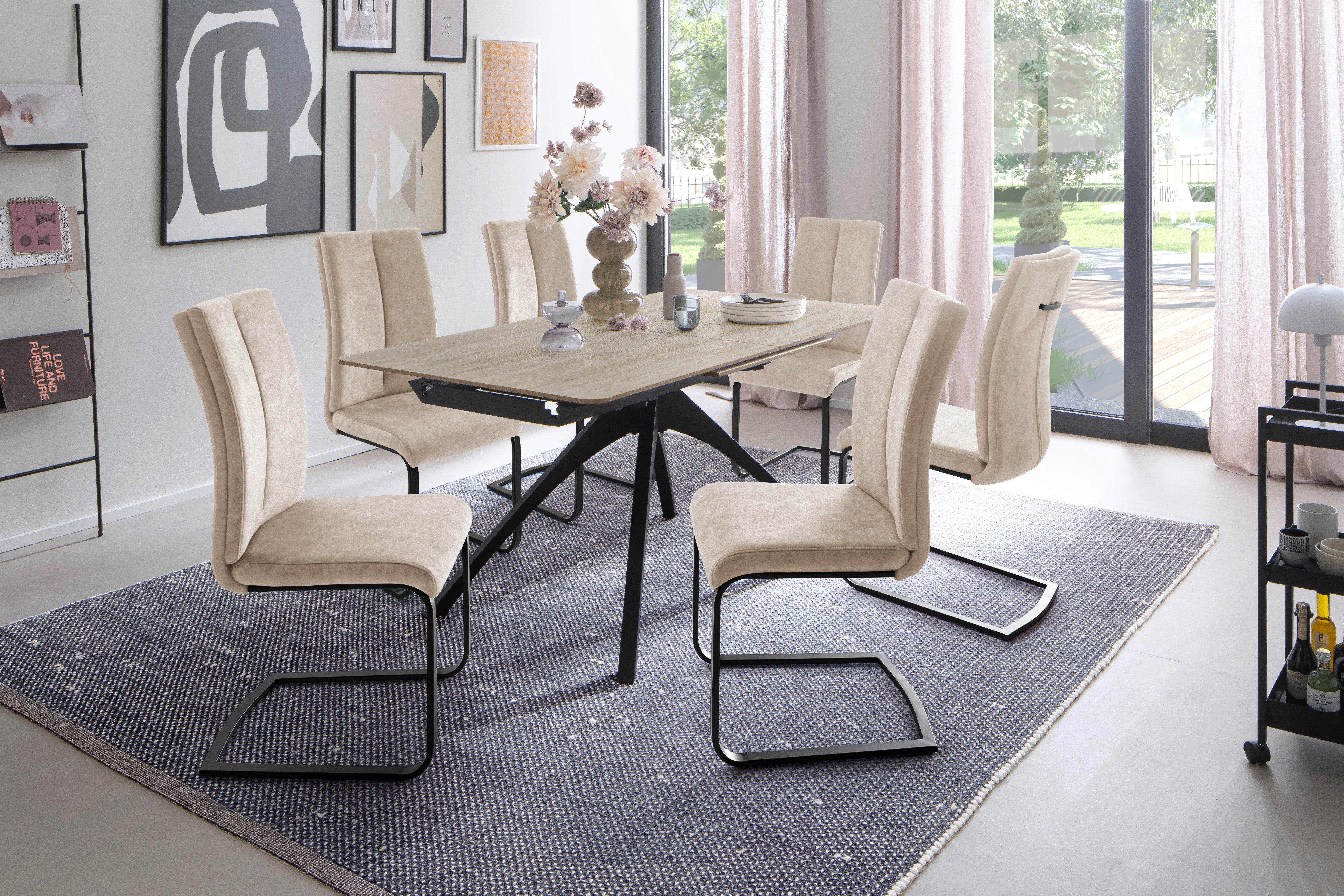 MCA furniture Esstisch CERRITO Auszugtisch 160-220 cm - marmoriert (1-St), günstig online kaufen