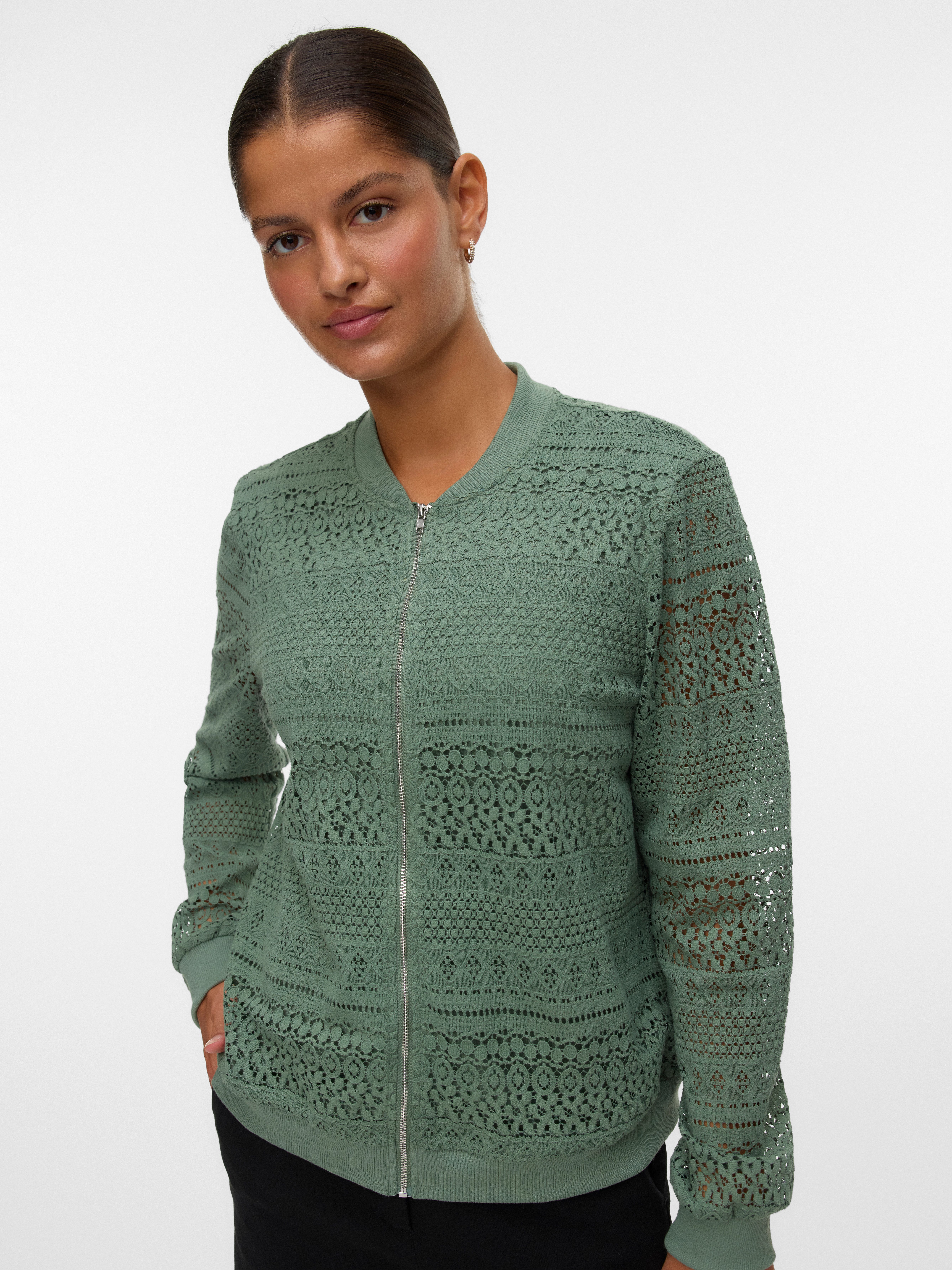 Vero Moda Bomberjacke VMHONEY LACE BOMBER günstig online kaufen