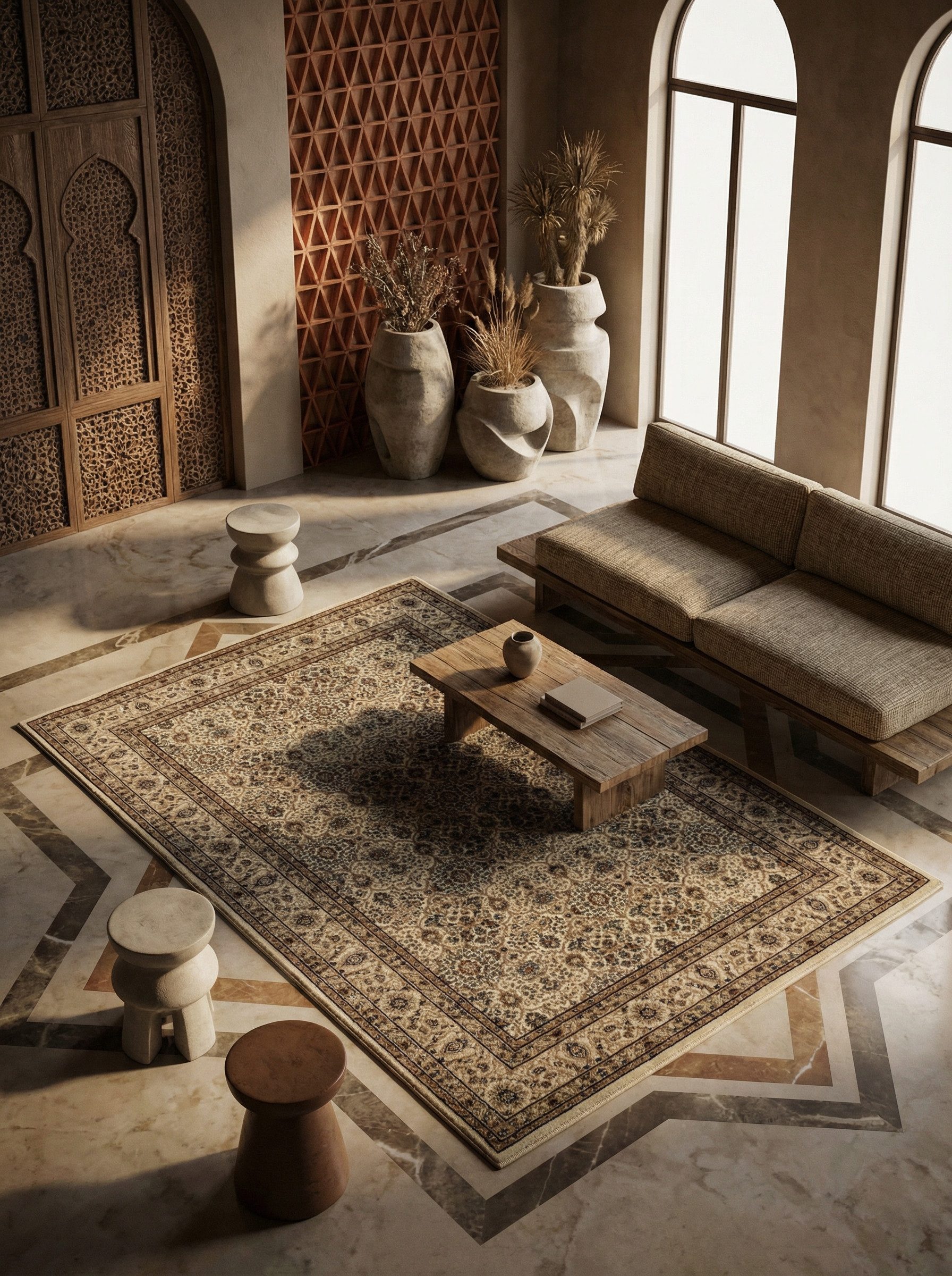 Teppich GEISLER Wohnzimmer Schlafzimmer Orientalisch Orient Waschbar Elegant