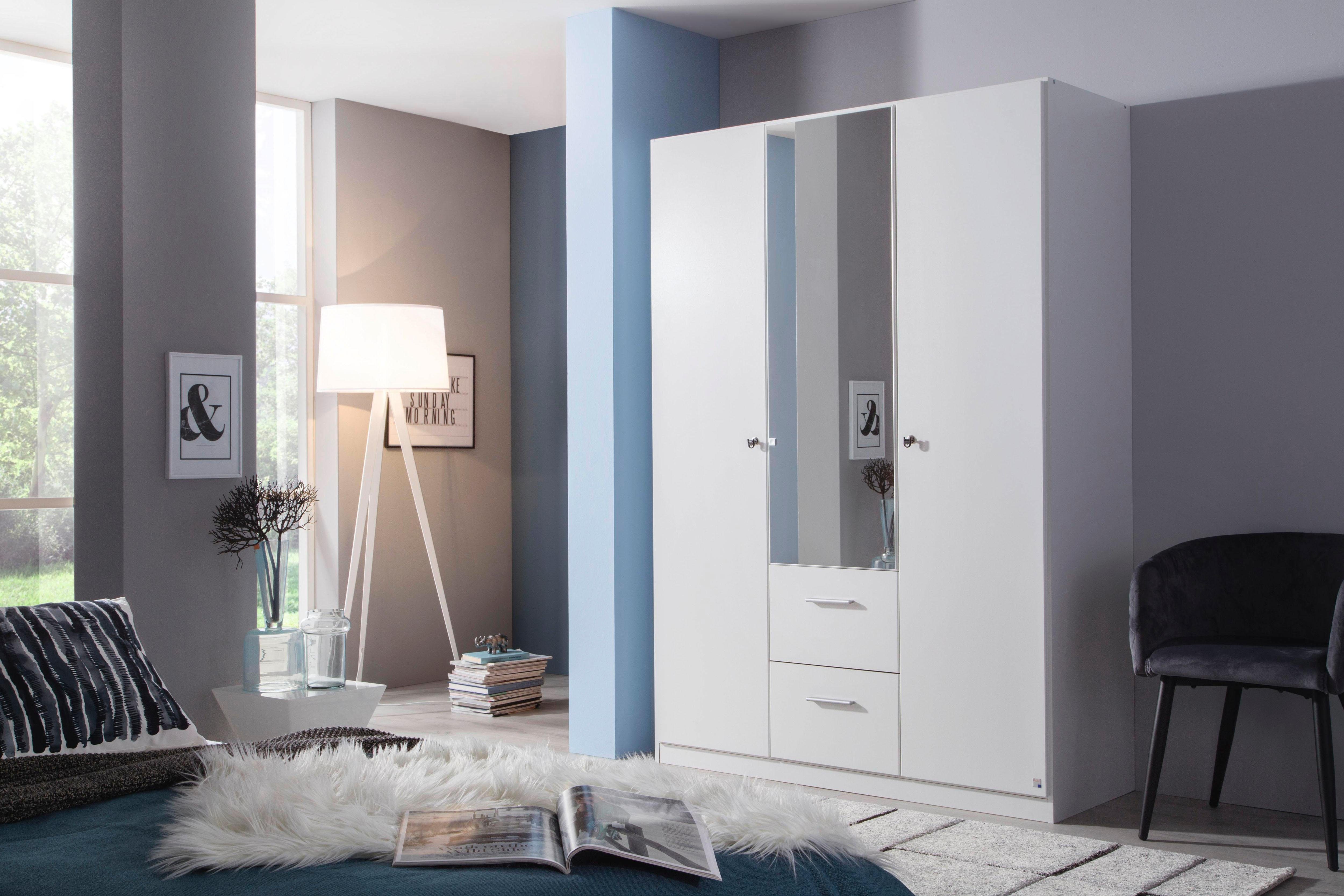 rauch Drehtürenschrank Kleiderschrank Schrank Garderobe Schlafzimmer Büroschrank BUCHHOLZ (mit Schloss, in Breite 90, 135 und 180 cm) Schubladen mit viel Stauraum mit abschließbaren Türen MADE IN GERMANY