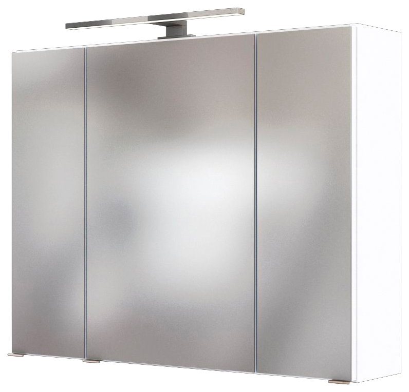 HELD MÖBEL Spiegelschrank Malibu Breite 80 cm, mit Spiegeltüren und  Türendämpfern