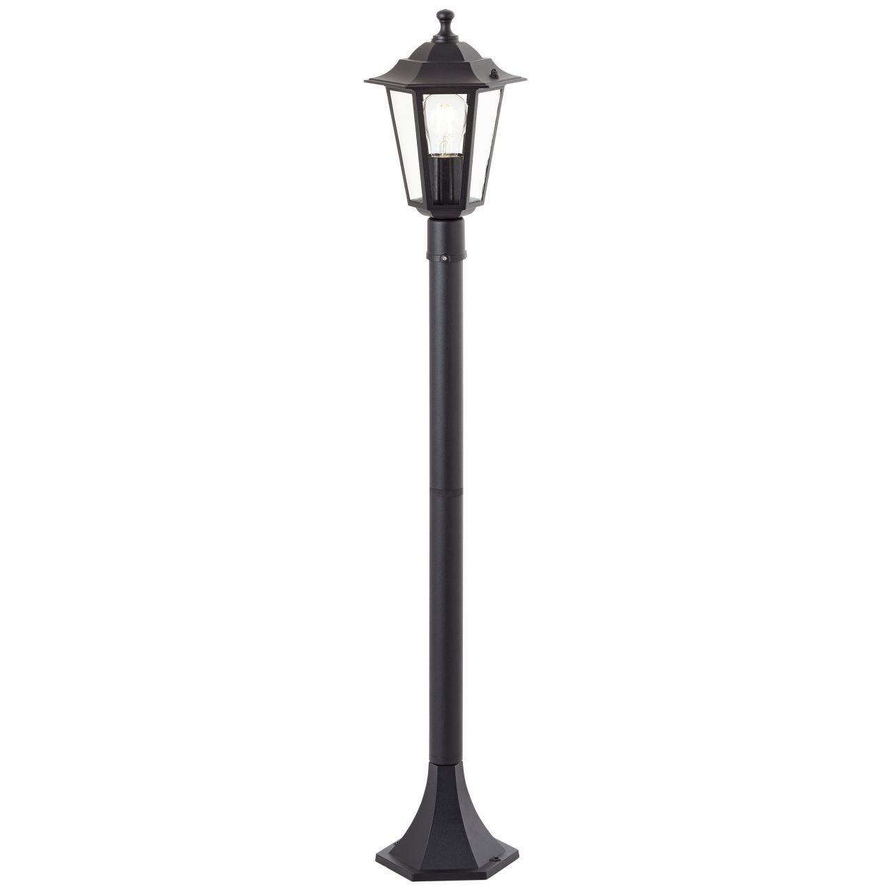 Brilliant Außen-Stehlampe Carleen, Carleen Außenstandleuchte 100cm schwarz 1x A60, E27, 60W, geeignet f | Pollerleuchten