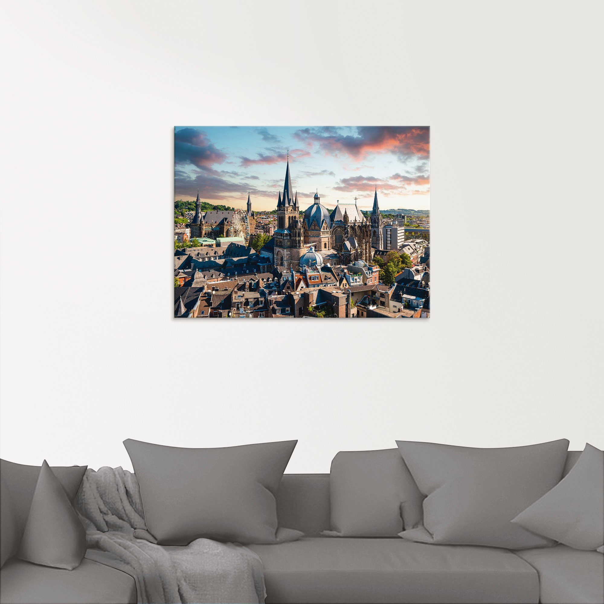 Artland Glasbild »Aachen Panorama I«, Deutschland (1 Stück)-kaufen