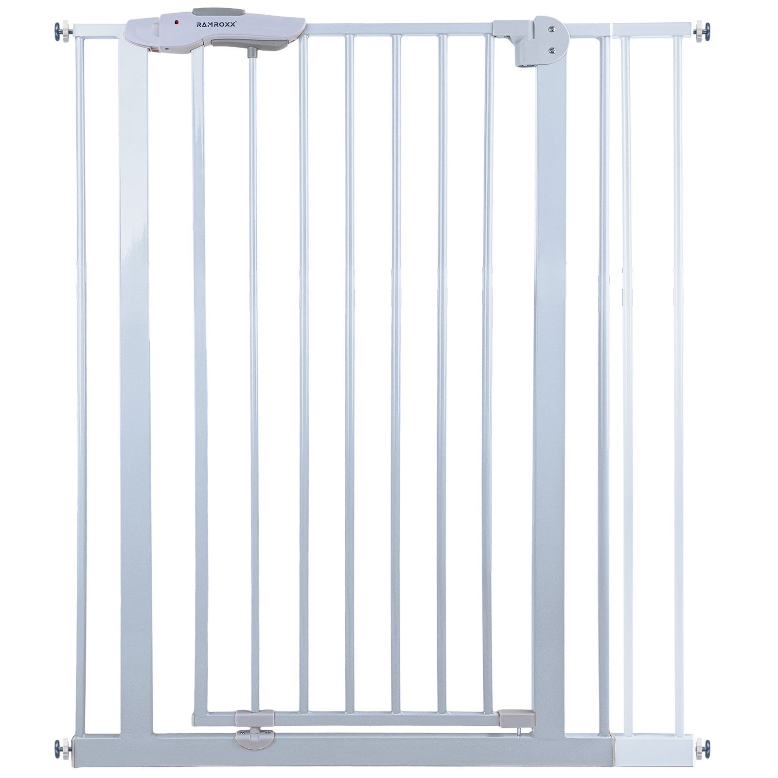 RAMROXX Treppenschutzgitter Absperrgitter weiß für 85-95cm Durchgang 110cm günstig online kaufen