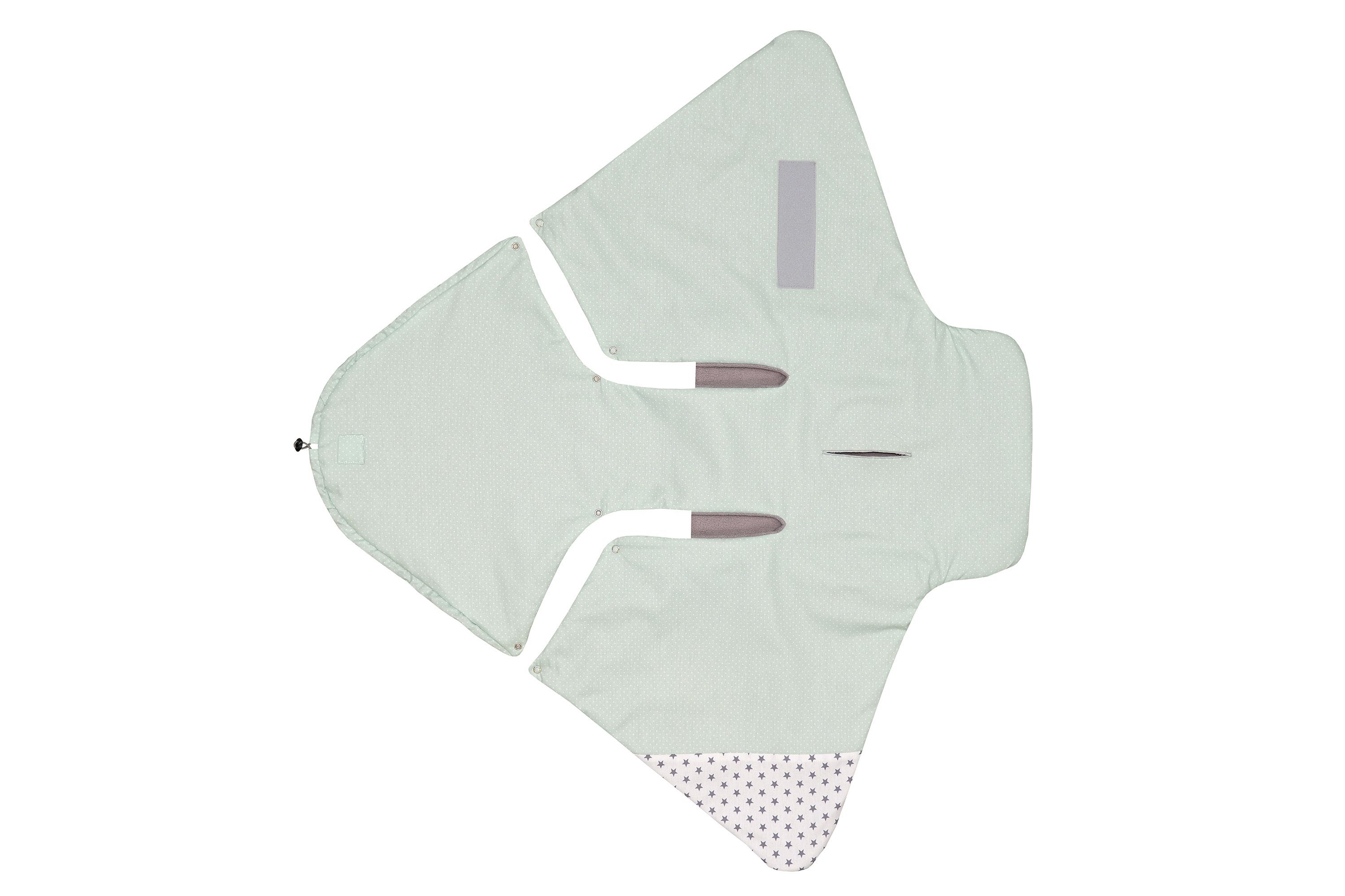 Einschlagdecke Sommer-Einschlagdecke Babyschale Mint Grau (0 günstig online kaufen