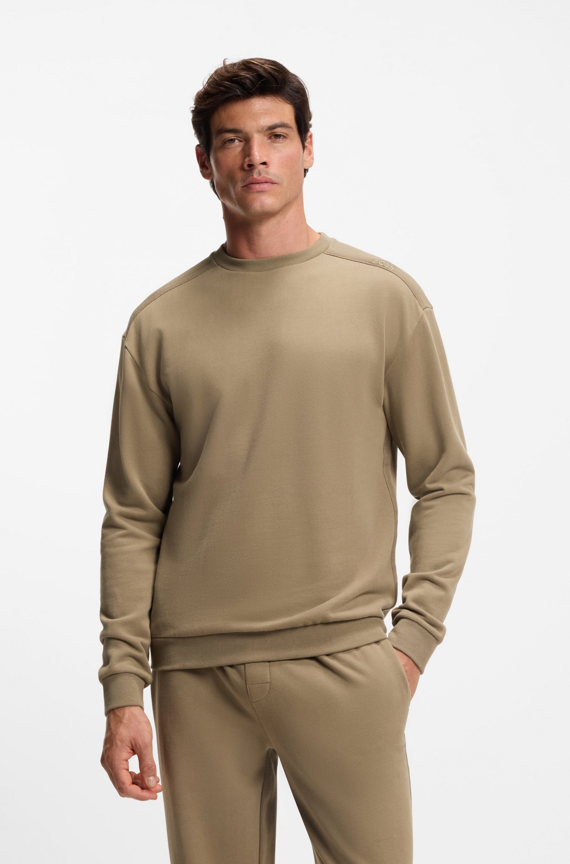 BOSS Sweatshirt Chevron Basic, normale Passform