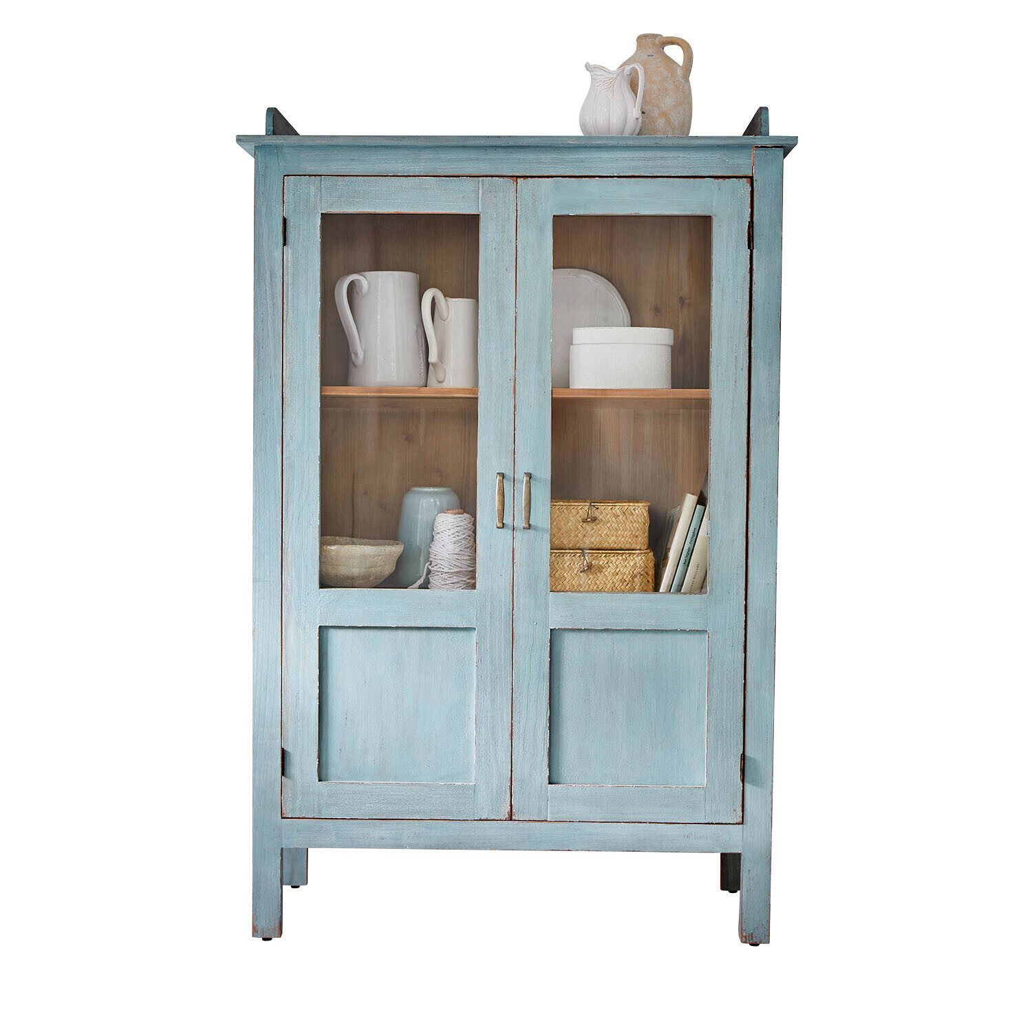 Mirabeau Vitrine Vitrine Nouvellese antikblau