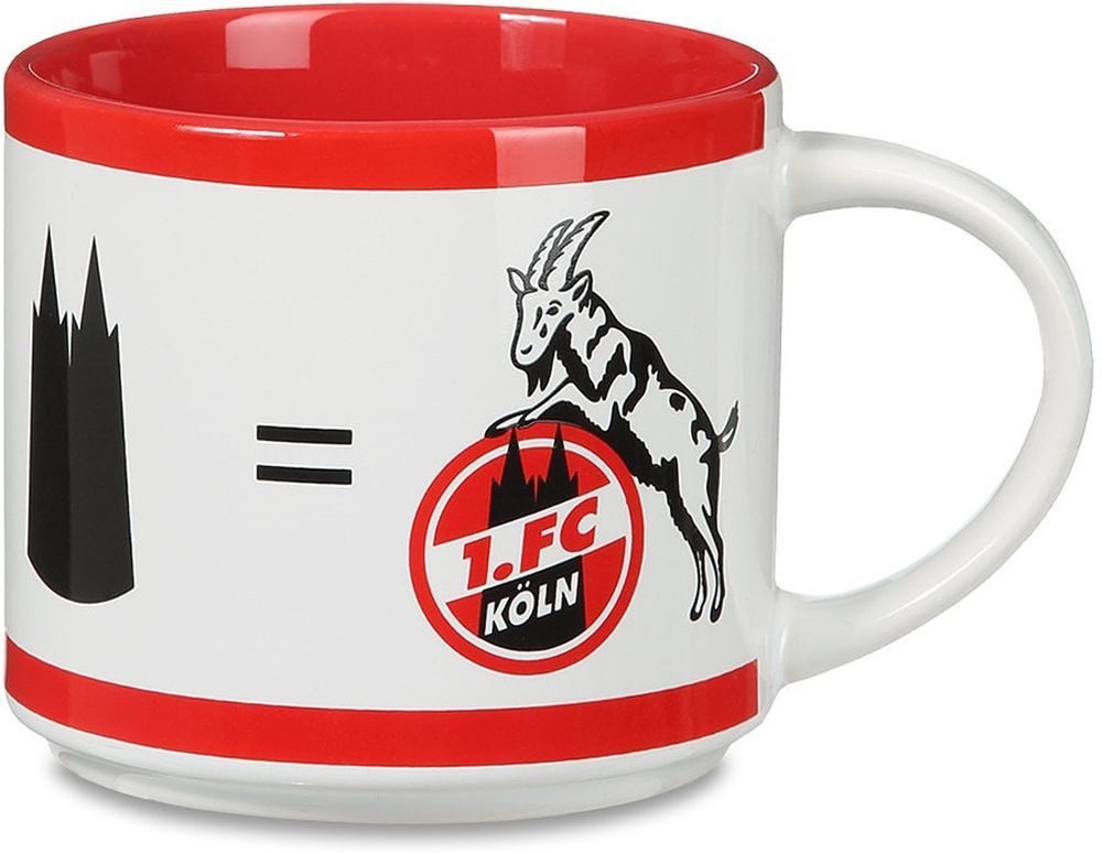1. FC Köln Becher Tasse Hennes, Herz & Dom Xxl