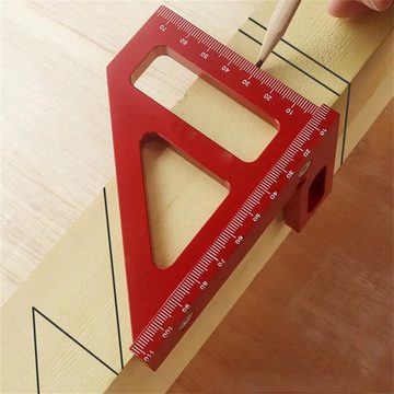 RefinedFlare Dreieckszügel Holzbearbeitungsquadrat, Holzbearbeitungswinkelmesser, Messwerkzeug, (1-tlg)