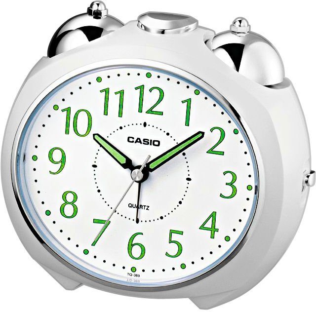 CASIO Quarzwecker TQ-369-7EF Wecker, Beleuchtung, Schlummerfunktion, Geschenkidee, Schlafzimmer