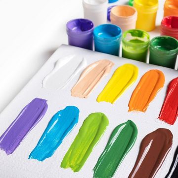 Creative Deco Fingerfarbe Fingerfarben Kinder Ungiftig Bastelfarben 20 ml x 20 Becher, auf Wasserbasis