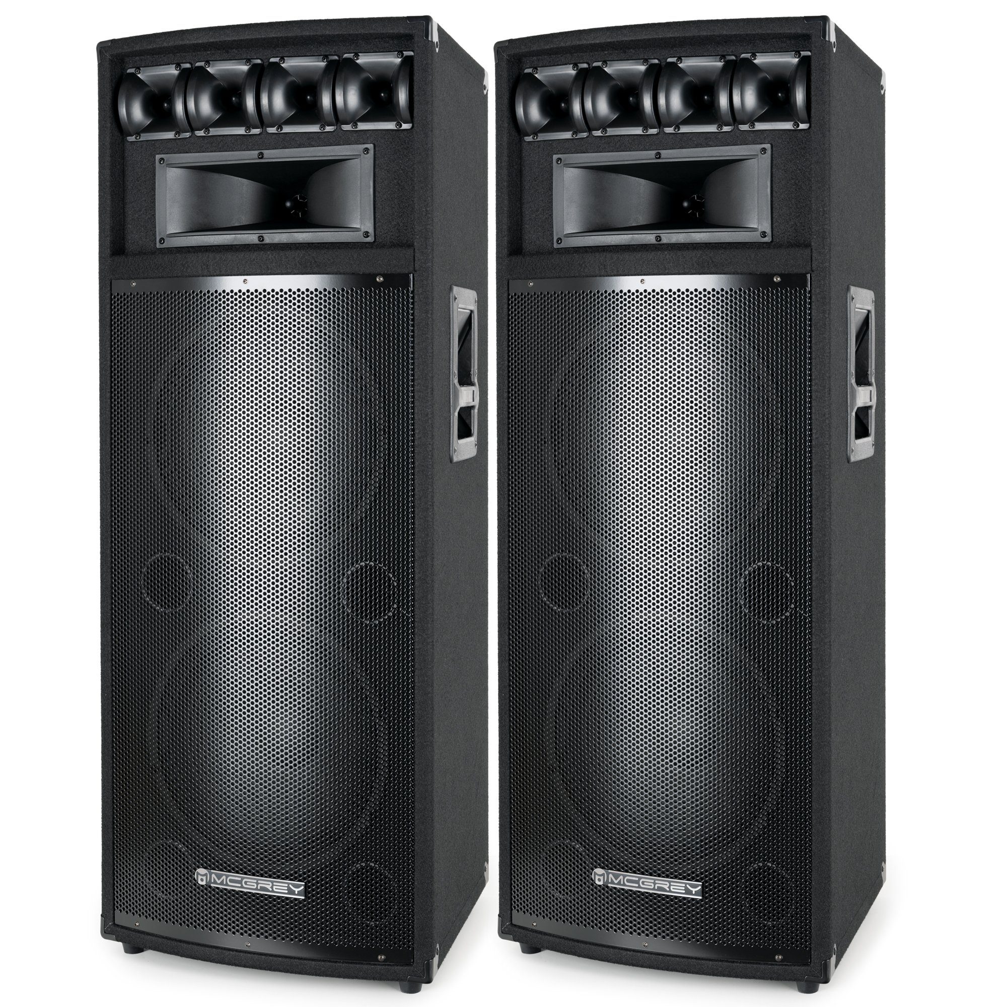 PowerDJ 2-Etagen DJ PA Box Tower Party-Lautsprecher