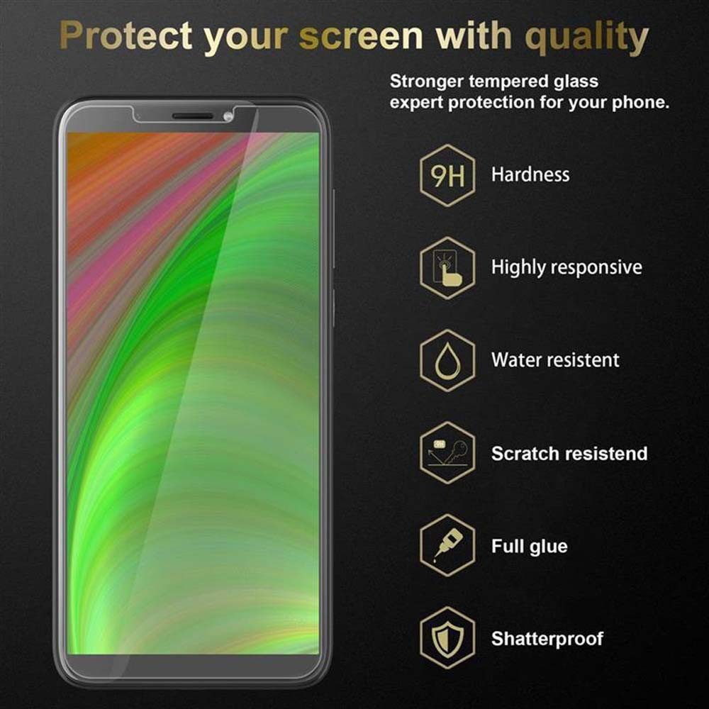 Cadorabo Schutzfolie für HTC Desire 12 PLUS Schutzfolie, (1-St), Schutzfolie Panzer Folie (Tempered) Display Schutzglas 3D Touch