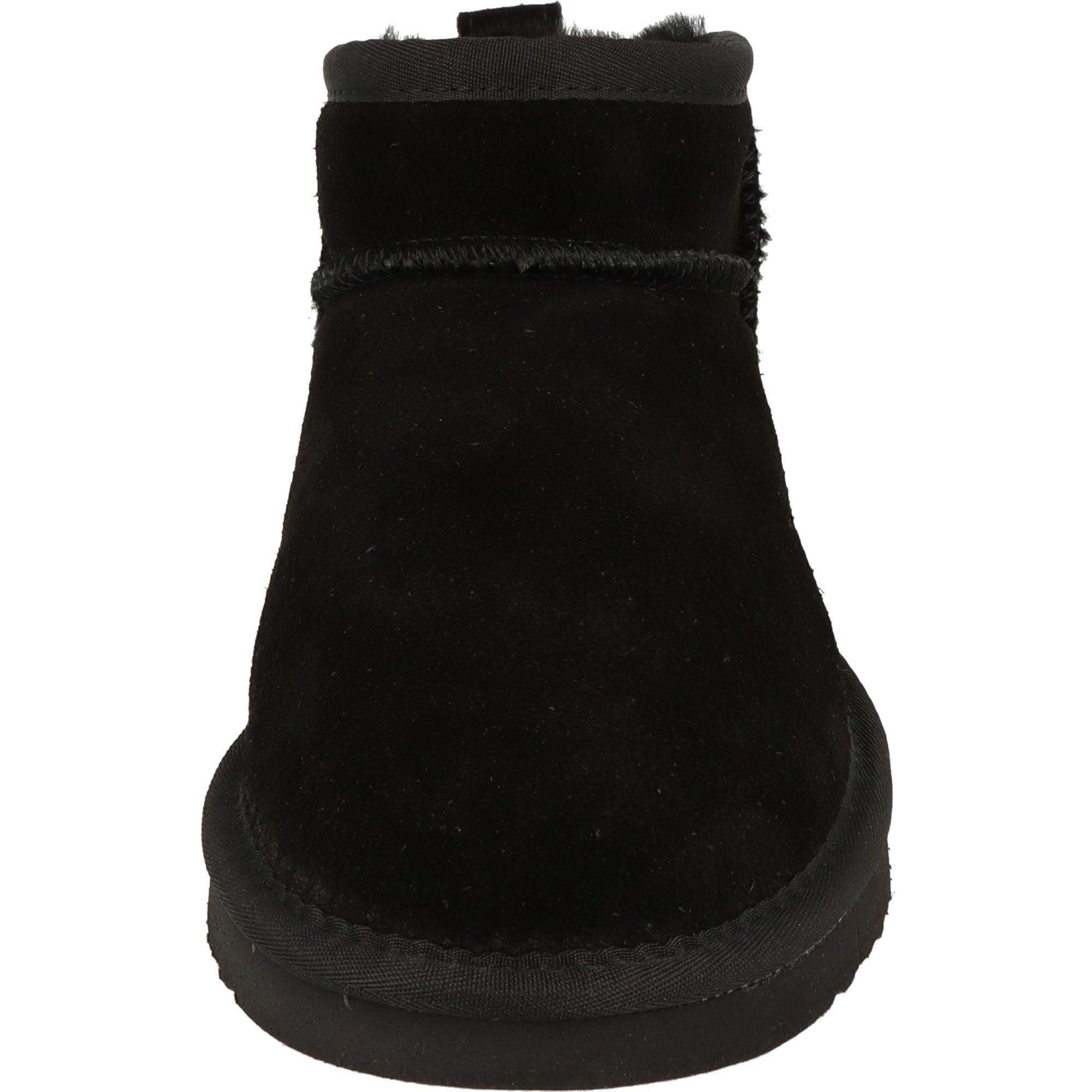 of mind. Low-Cut Schuhe piece Winterboots Black gefüttert Winter Wärmend Leder Damen 264-718